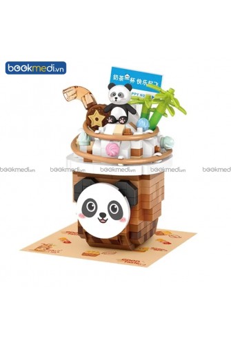 Đồ Chơi Lắp Ráp Mô Hình Măm Măm Trà Sữa Panda Milk Tea Hãng Loz